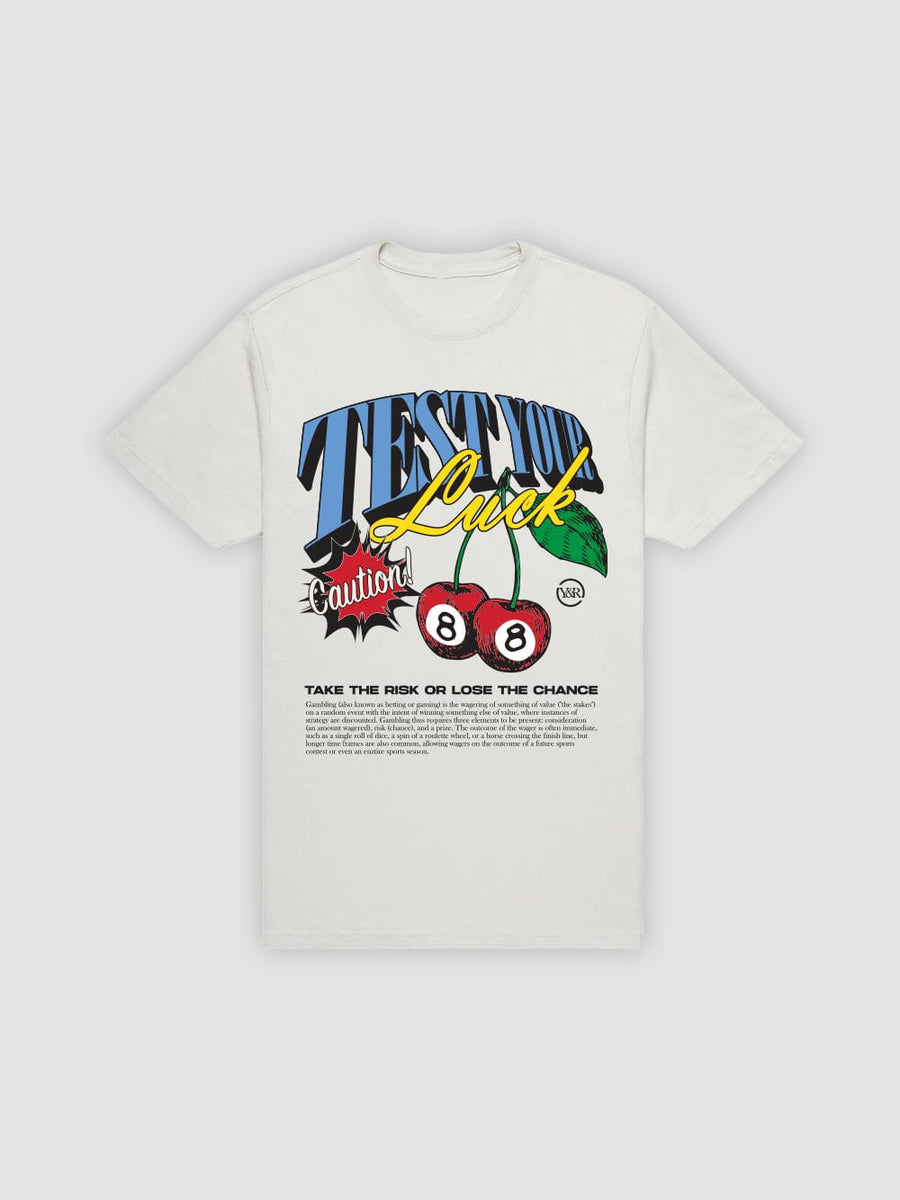 Test Your Luck Tee - Natural