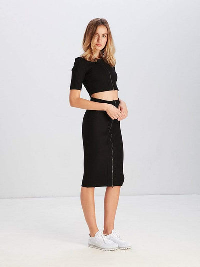 Reckless Girls Womens - Bottoms - Skirts Addison Midi Skirt - Black