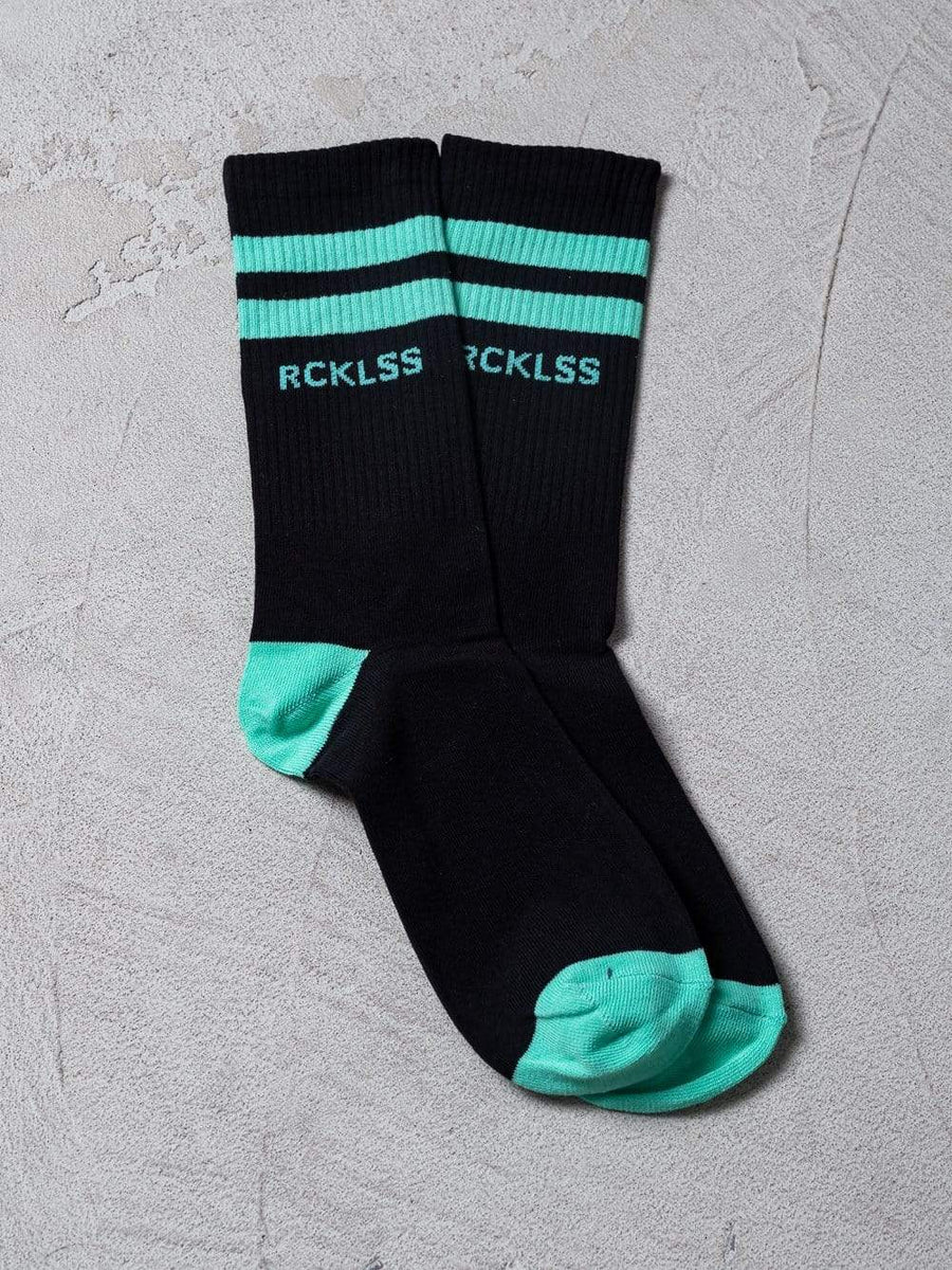 Young and Reckless Mens - Accessories - Socks Dual Socks - Black/Ice OS / BLACK/ICE
