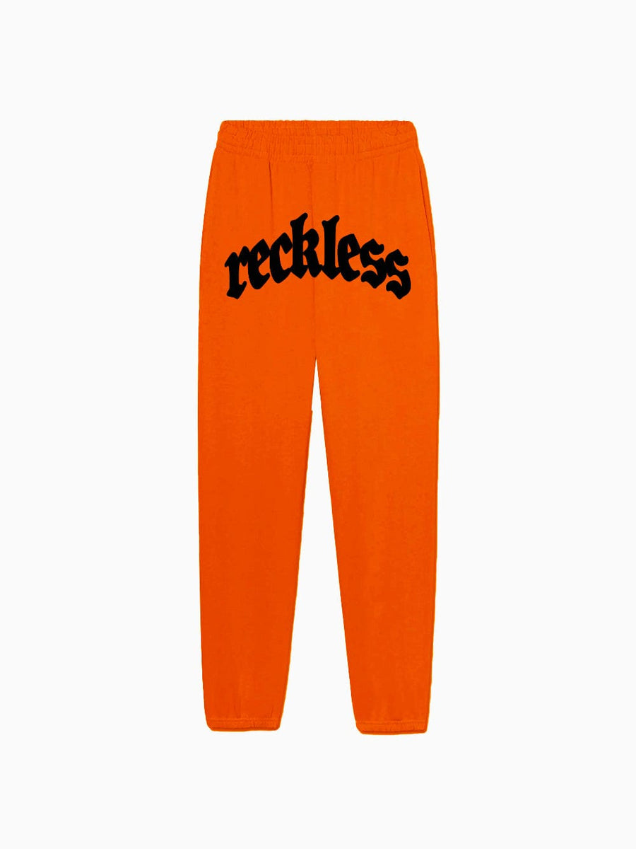 Young and Reckless Mens - Fleece - Sweatpants Arc Sweatpants - Orange