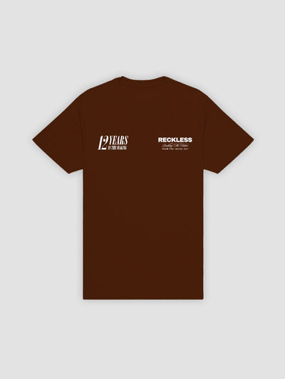 Young and Reckless Mens - Tops - Graphic Tee Building The Future Tee - Brown