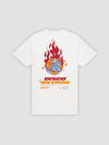 Young and Reckless Mens - Tops - Graphic Tee Disco Inferno Tee - White