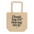 Keep Your Distance Tote Bag - Natural
