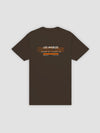 Young & Reckless Mens - Tops - Graphic Tee Breach Tee - Dark Chocolate