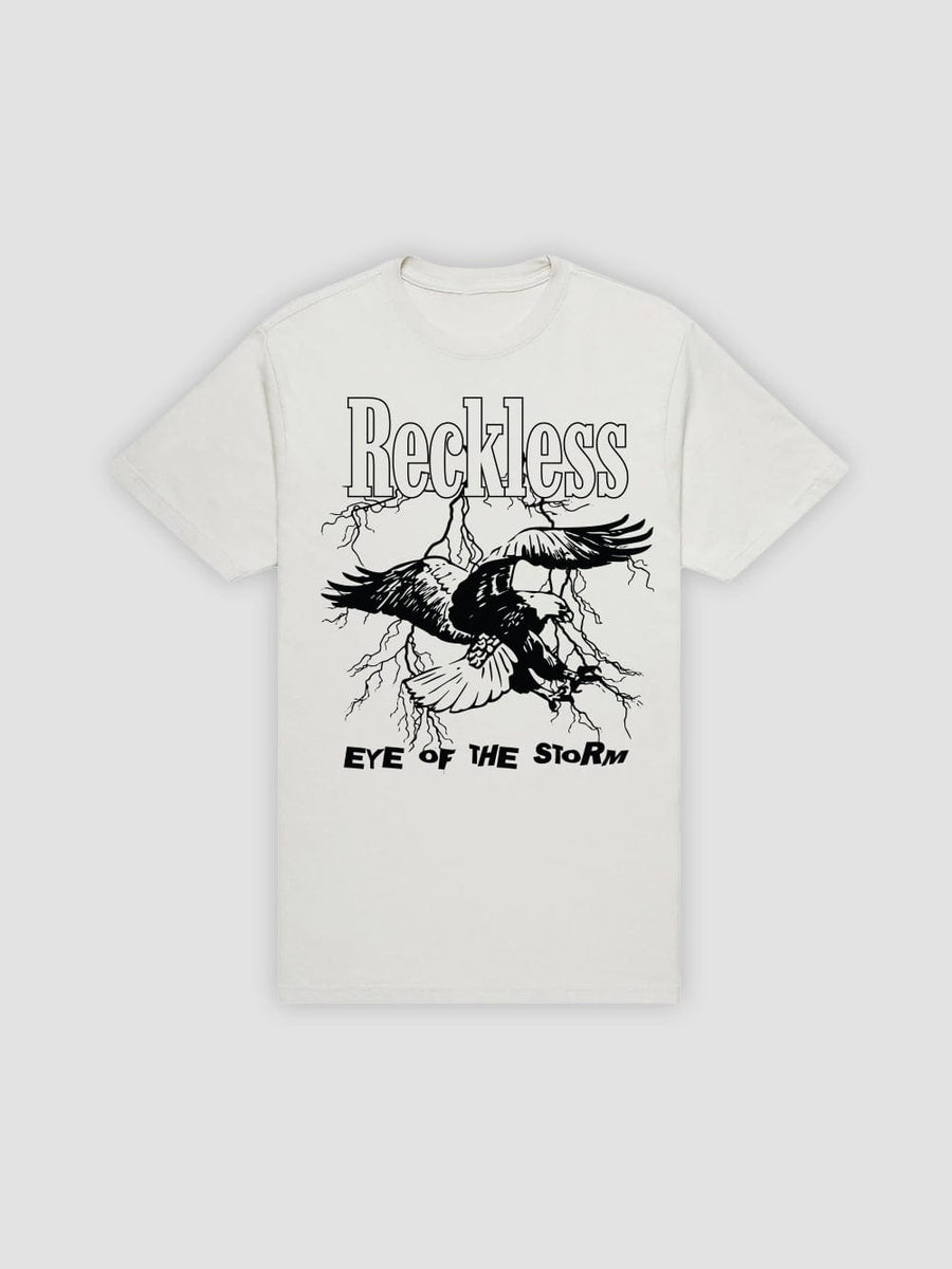 Young & Reckless Mens - Tops - Graphic Tee Eye Of The Storm Tee - Natural
