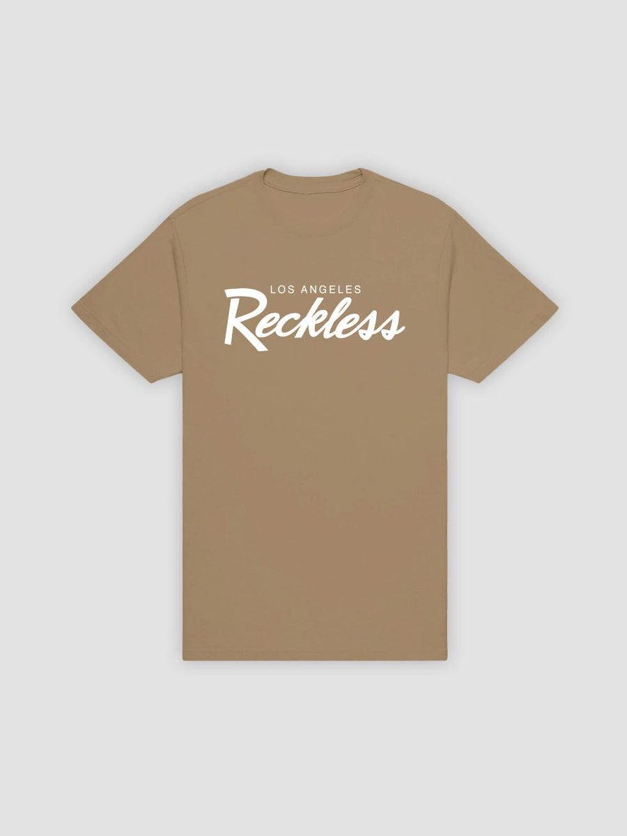 Young & Reckless Mens - Tops - Graphic Tee OG Reckless Tee - Sand