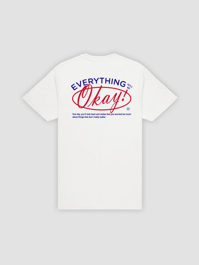 Young & Reckless Mens - Tops - Graphic Tee Stop Worrying Tee - White
