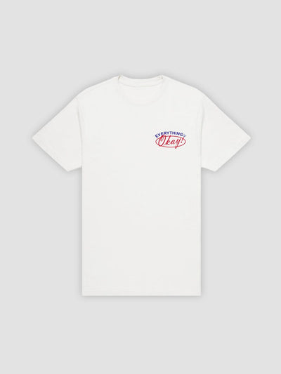 Young & Reckless Mens - Tops - Graphic Tee Stop Worrying Tee - White