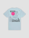 Young & Reckless Mens - Tops - Graphic Tee World Tour Tee - Light Blue