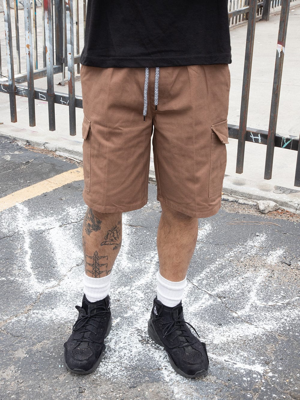 Young and Reckless Mens - Bottoms - Cargos Colton Cargo Short - Brown