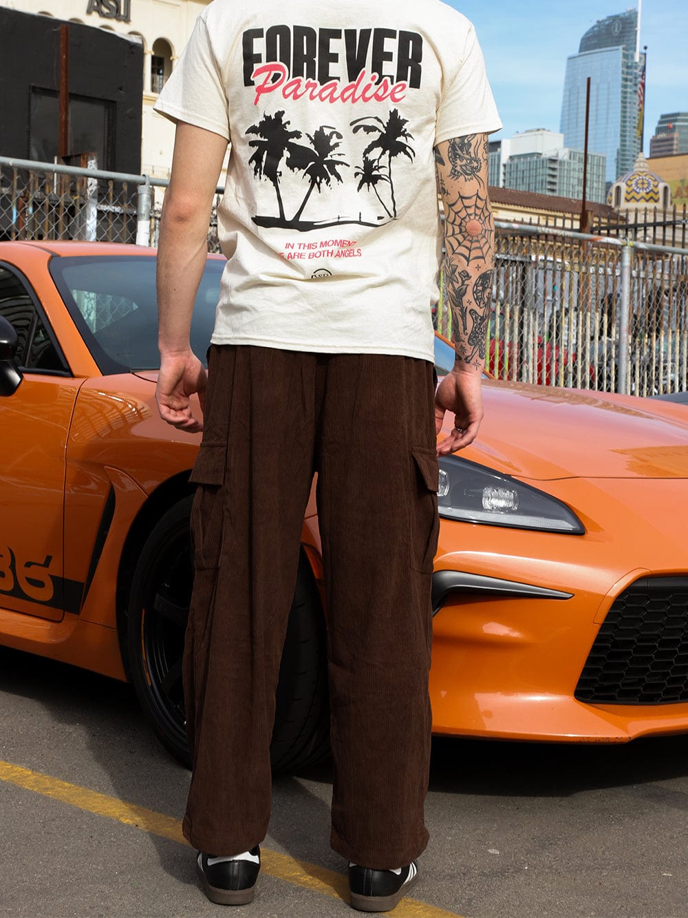 Young and Reckless Mens - Bottoms - Cargos Ridge Corduroy Pant - Brown