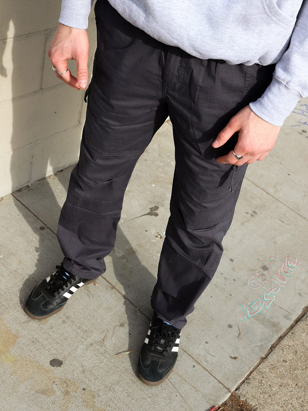 Young and Reckless Mens - Bottoms - Cargos Vandal Cargo Pant - Black