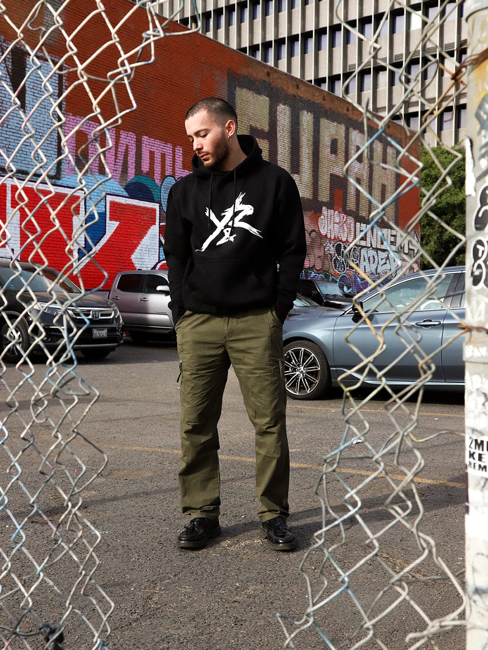 Young and Reckless Mens - Bottoms - Cargos Vandal Cargo Pant - Olive