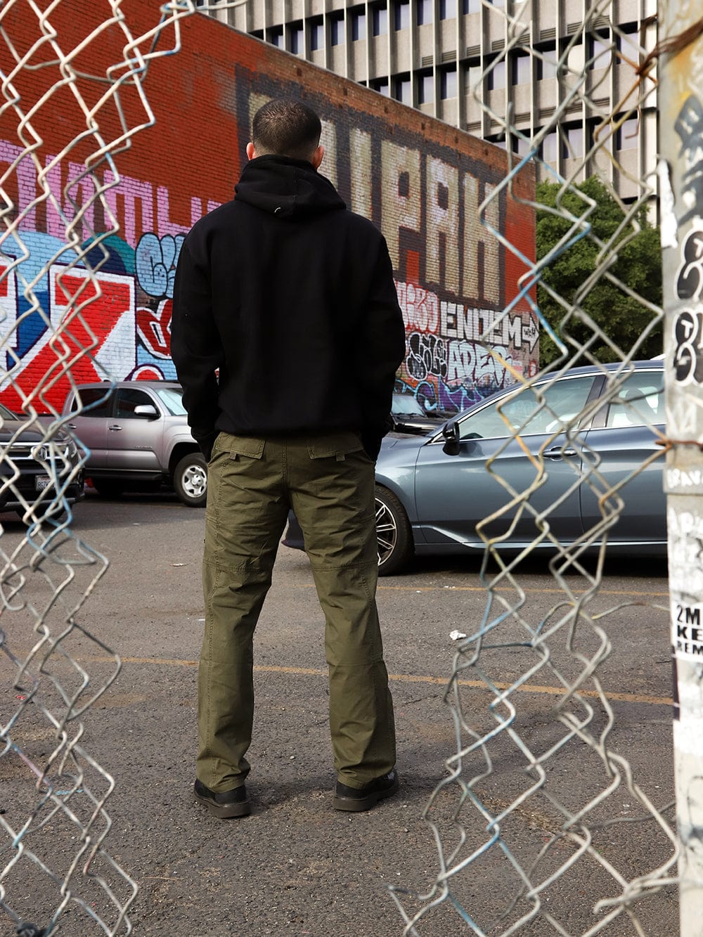 Young and Reckless Mens - Bottoms - Cargos Vandal Cargo Pant - Olive