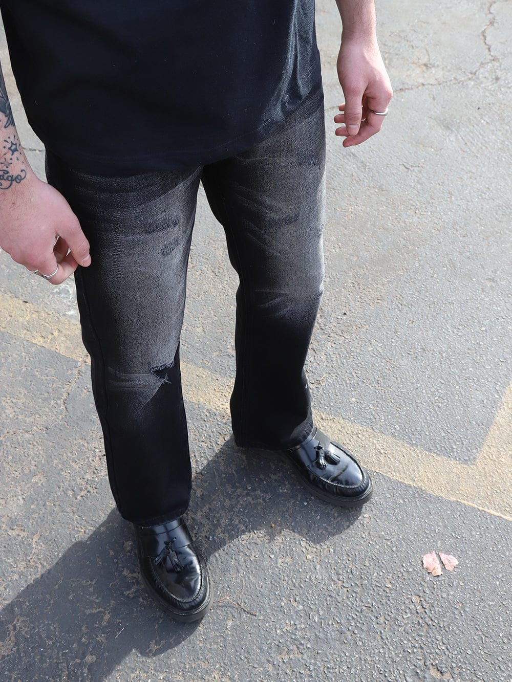 Young and Reckless Mens - Denim Carter Denim - Black