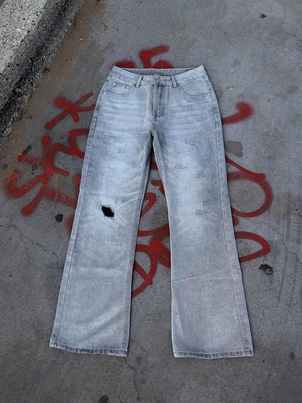 Young and Reckless Mens - Denim Carter Denim - Grey