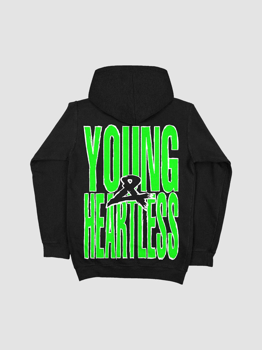 Y&R x Hazheart Young & Heartless Hoodie - Black
