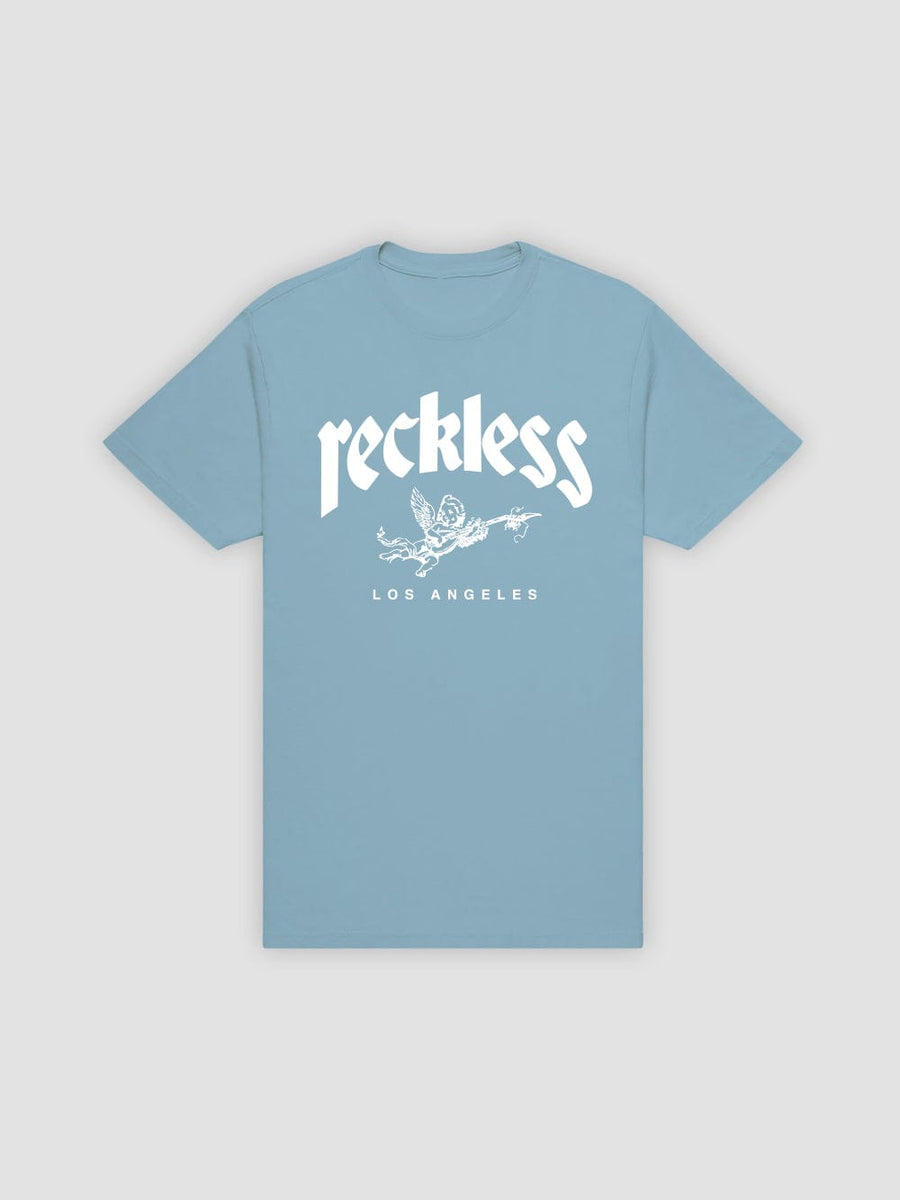 Young and Reckless Mens - Tops - Graphic Tee Cherub Tee - Light Blue