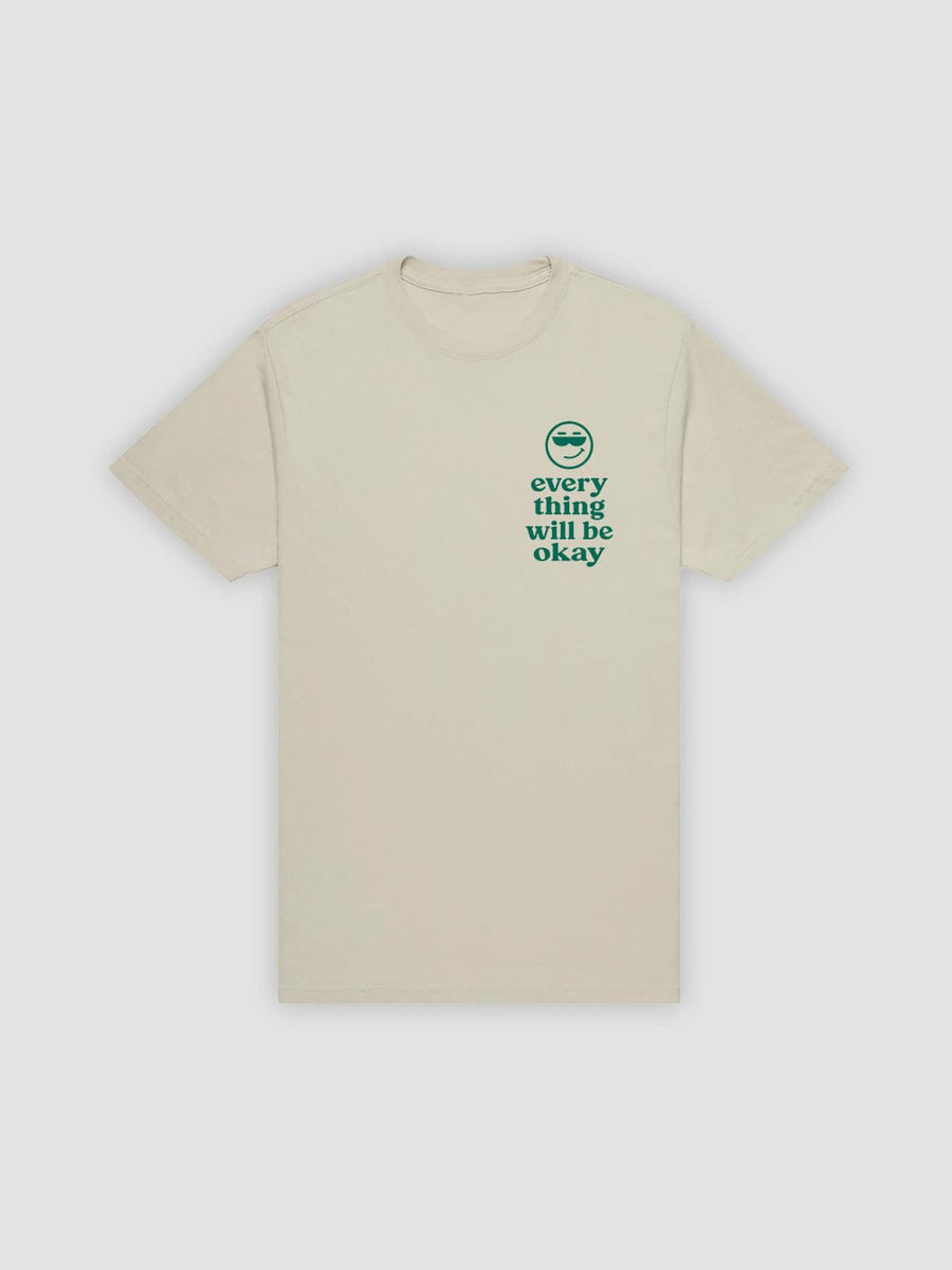 Everything Will Be Okay Tee - Natural