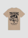 Young and Reckless Mens - Tops - Graphic Tee Get Trucked Tee - Sand