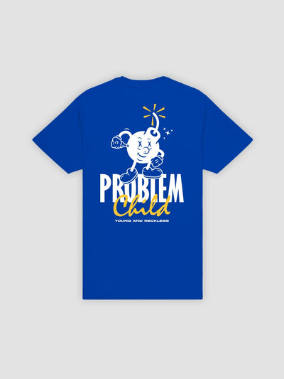 Young and Reckless Mens - Tops - Graphic Tee Problem Child Tee - Royal Blue