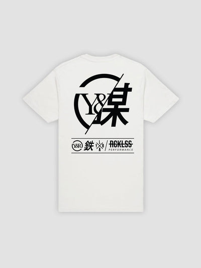 Young and Reckless Mens - Tops - Graphic Tee Strike Thru Tee - White