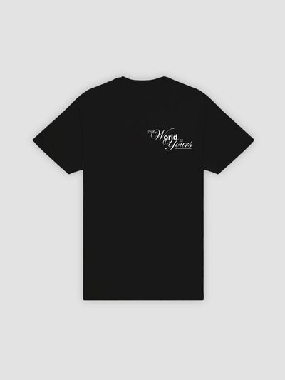Young and Reckless Mens - Tops - Graphic Tee The World Is Yours Tee - Black