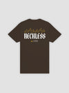 Young and Reckless Mens - Tops - Graphic Tee Tread Slowly Tee - Chocolate Brown