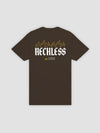 Young and Reckless Mens - Tops - Graphic Tee Tread Slowly Tee - Chocolate Brown