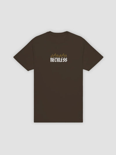 Young and Reckless Mens - Tops - Graphic Tee Tread Slowly Tee - Chocolate Brown