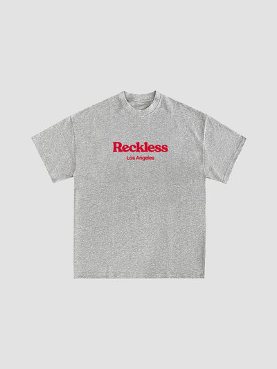 Young and Reckless Mens - Tops - Graphic Tee With You Tee - Heather Grey