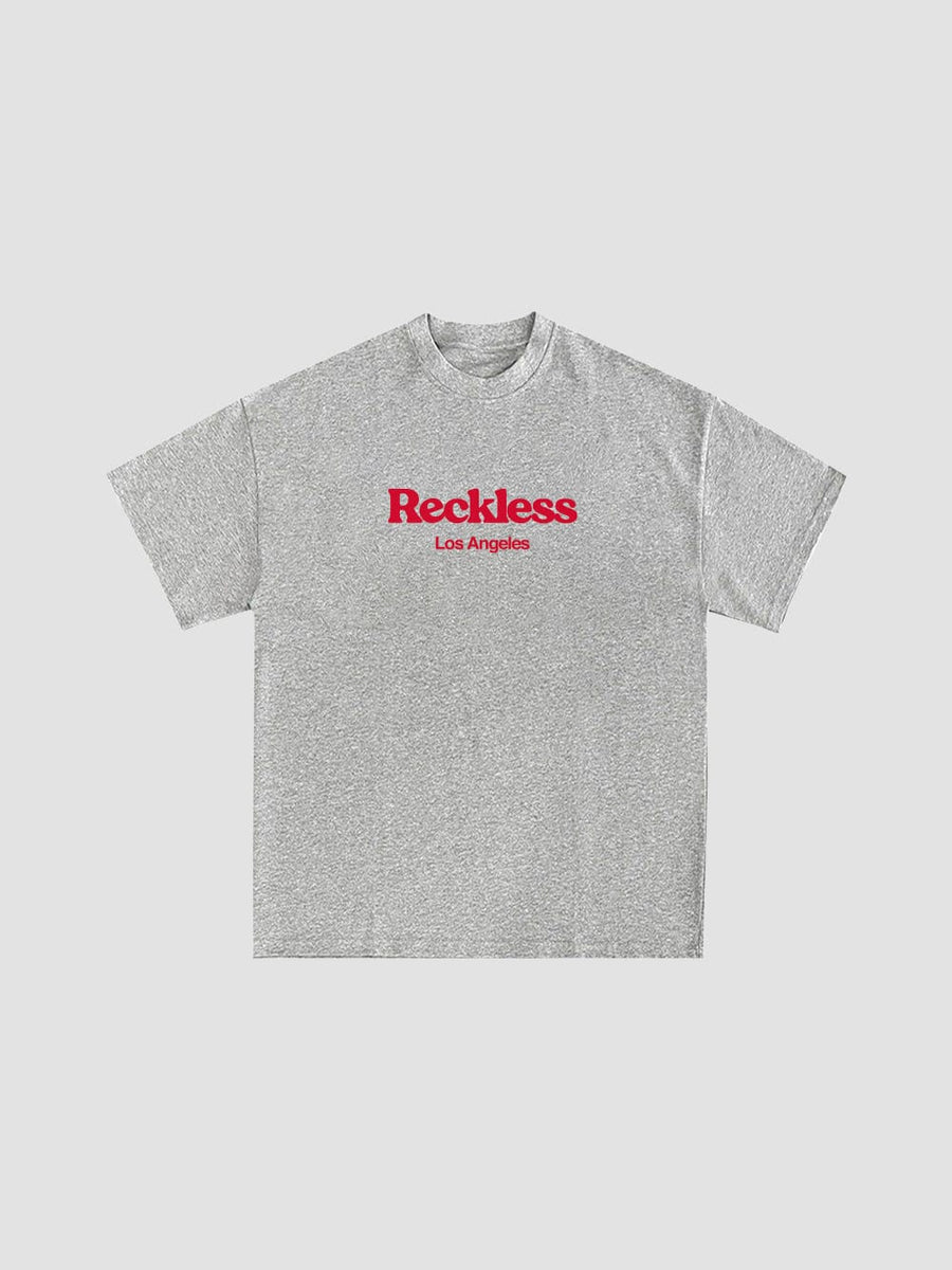 Young and Reckless Mens - Tops - Graphic Tee With You Tee - Heather Grey