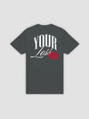 Young and Reckless Mens - Tops - Graphic Tee Your Loss Tee - Charcoal