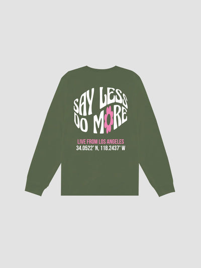 Young and Reckless Mens - Tops - Long Sleeve Union Long Sleeve - Military Green