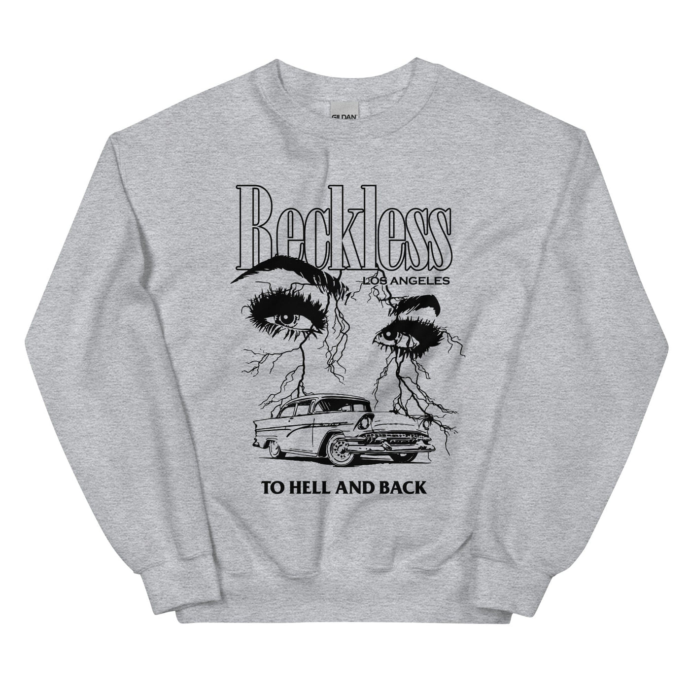 Hell and Back Crewneck - Heather Grey