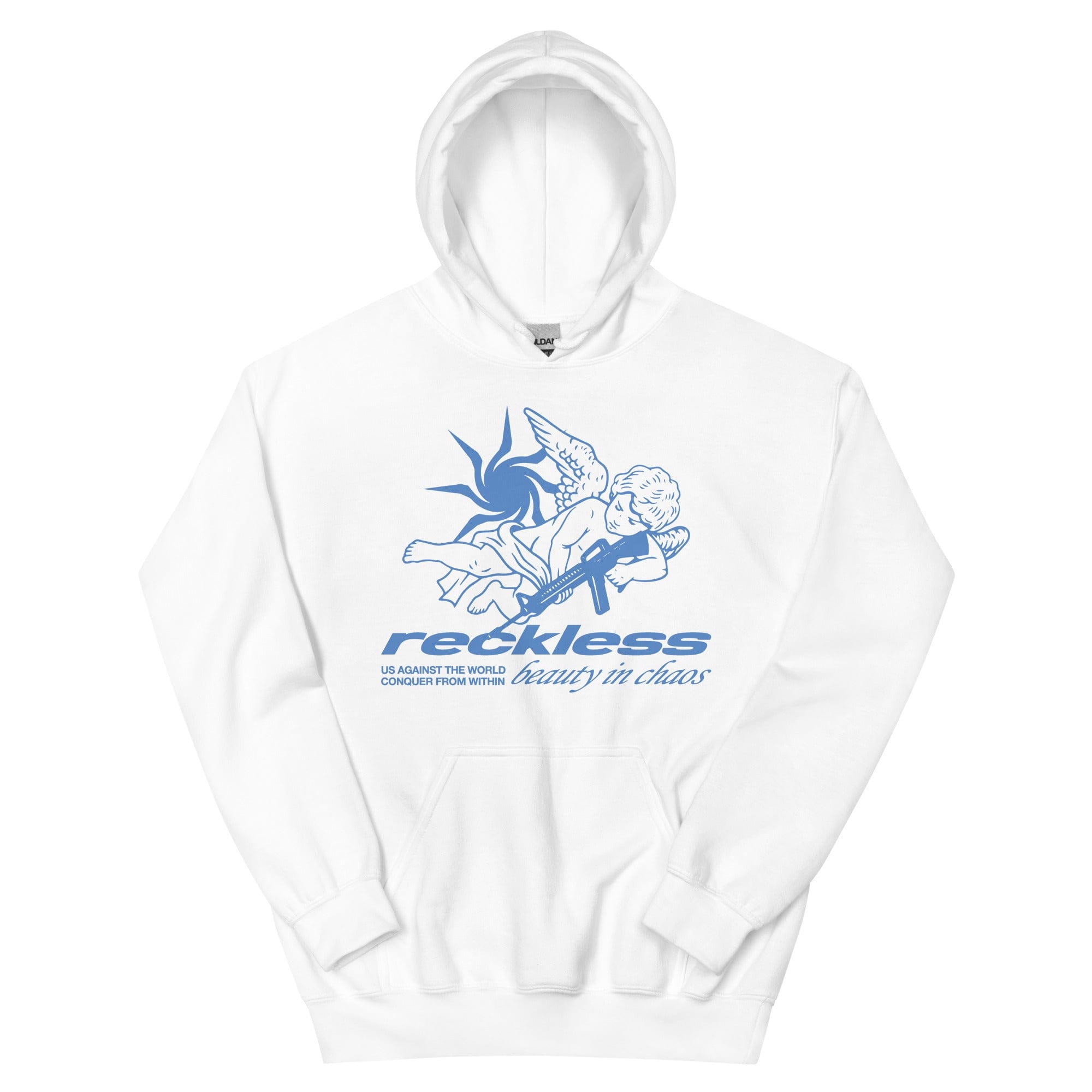 Young & Reckless Mens - Fleece - Hoodies Beauty in Chaos Hoodie - White S