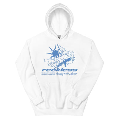 Young & Reckless Mens - Fleece - Hoodies Beauty in Chaos Hoodie - White S
