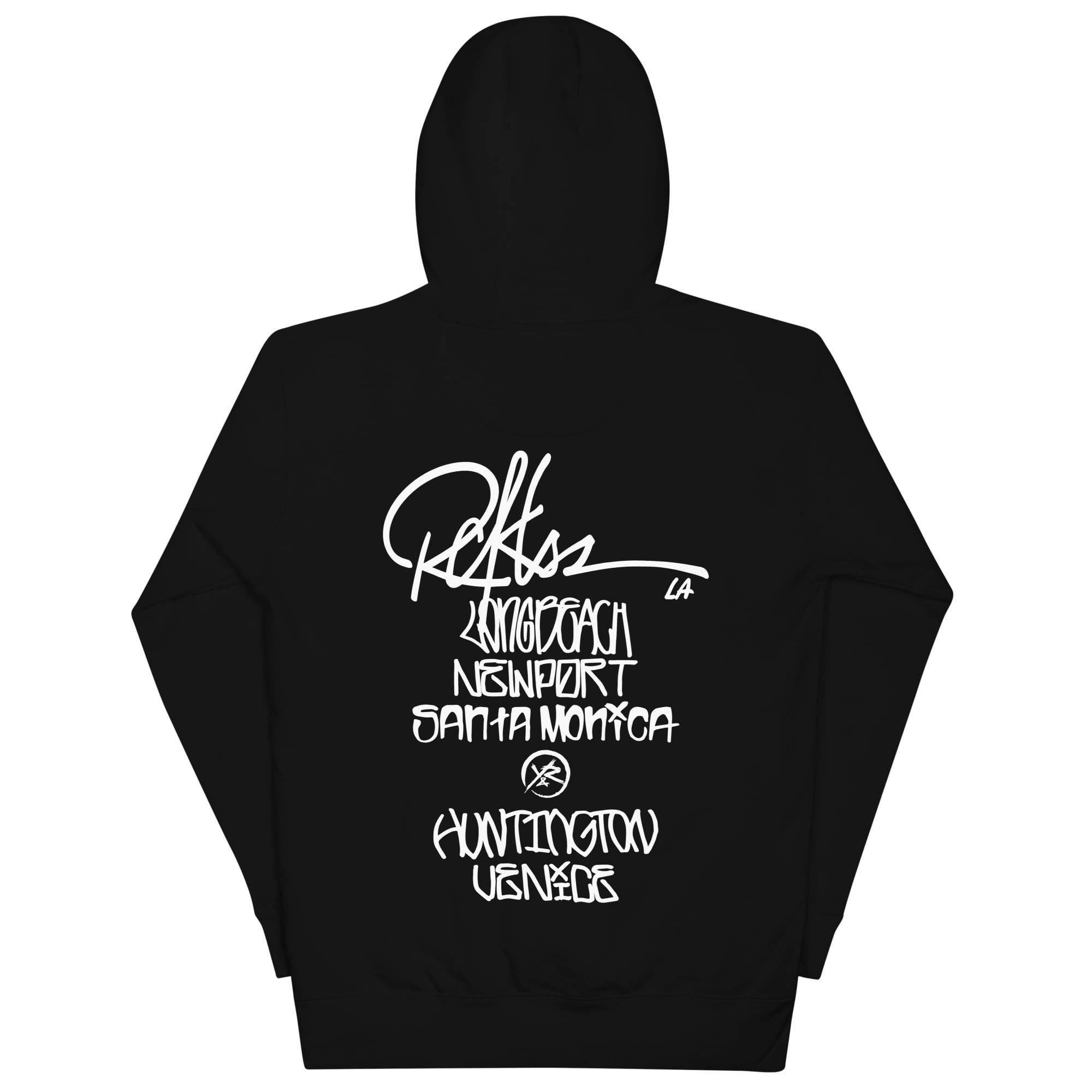 Young & Reckless Mens - Fleece - Hoodies Locations Hoodie - Black