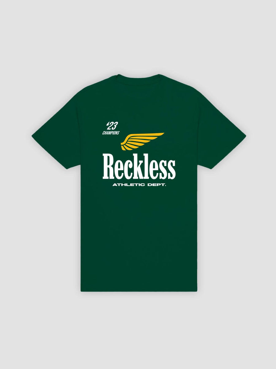 Young & Reckless Mens - Tops - Graphic Tee Aerial Tee - Forest Green