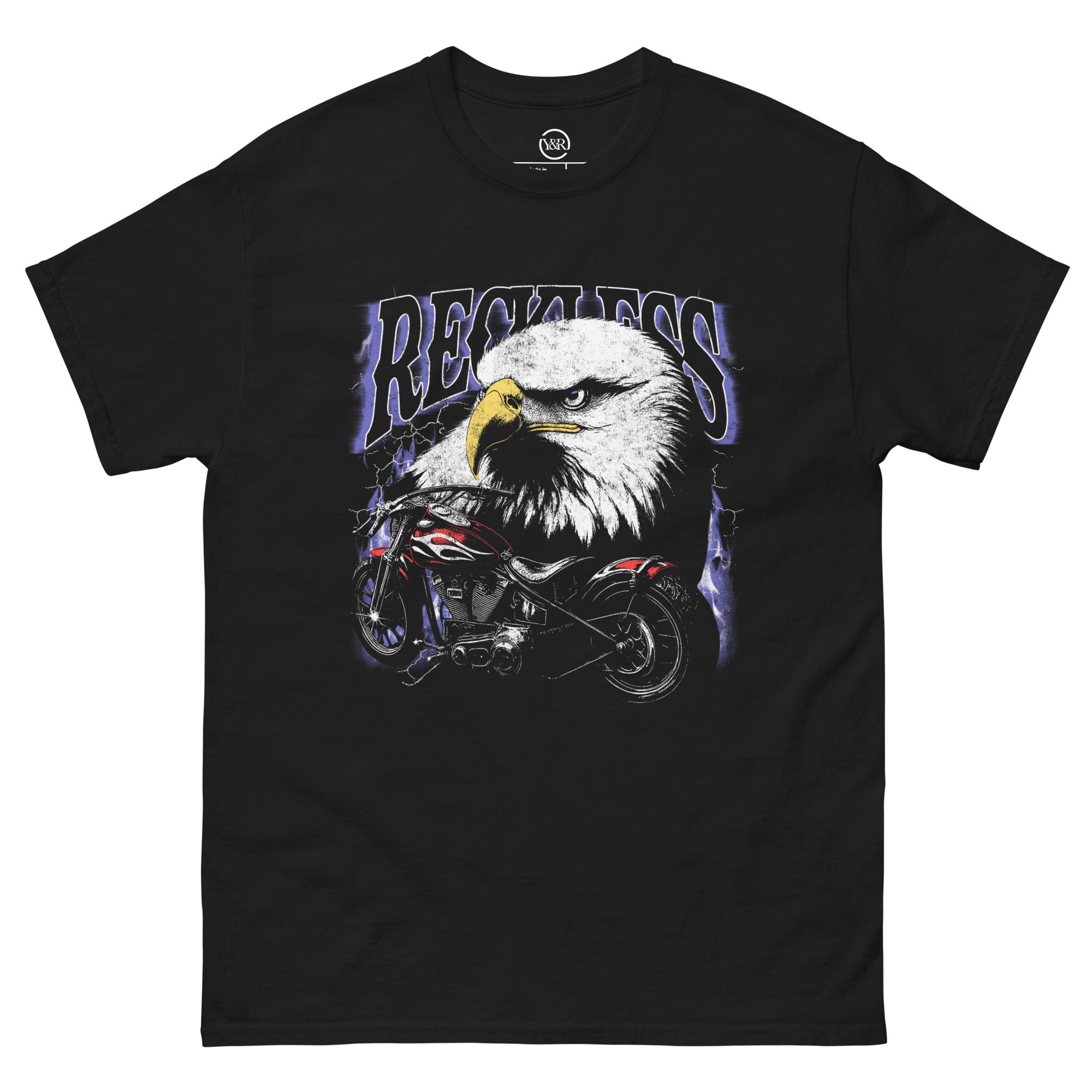 Young & Reckless Mens - Tops - Graphic Tee American Venom Tee - Black S
