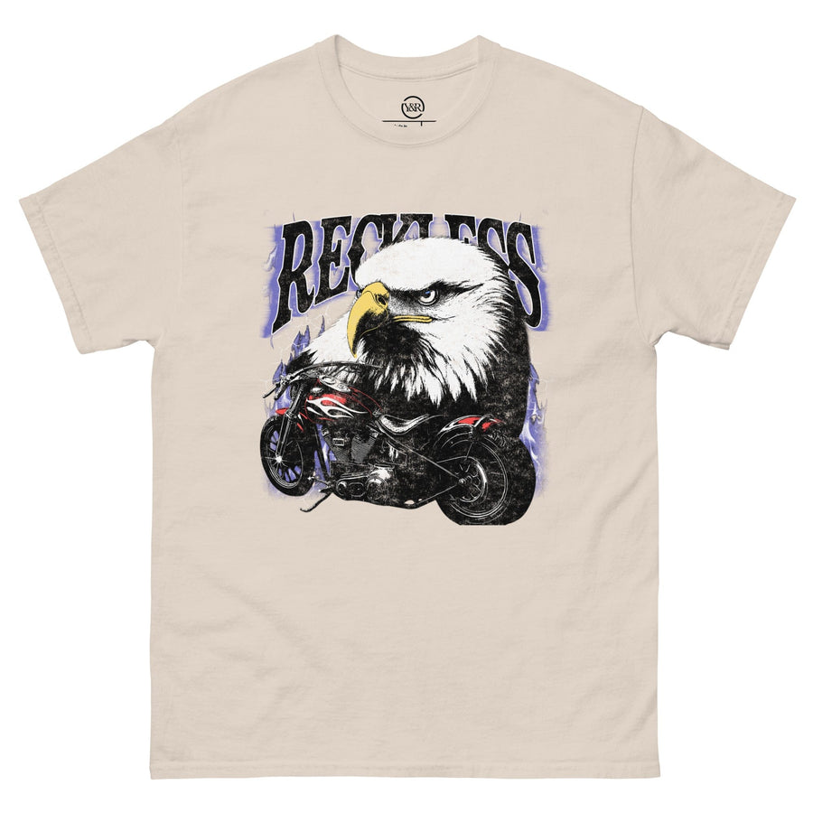 Young & Reckless Mens - Tops - Graphic Tee American Venom Tee - Natural S