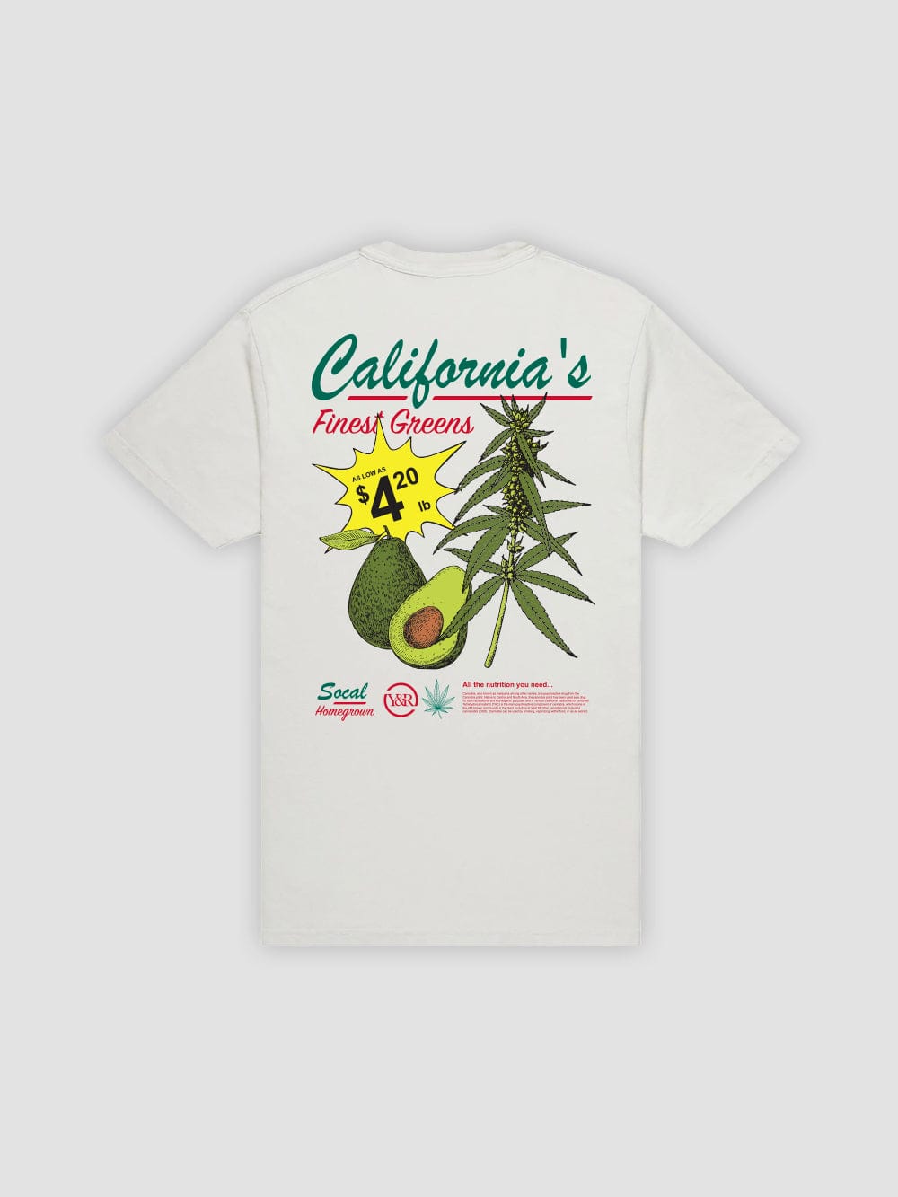 Young & Reckless Mens - Tops - Graphic Tee California's Finest Tee - Natural