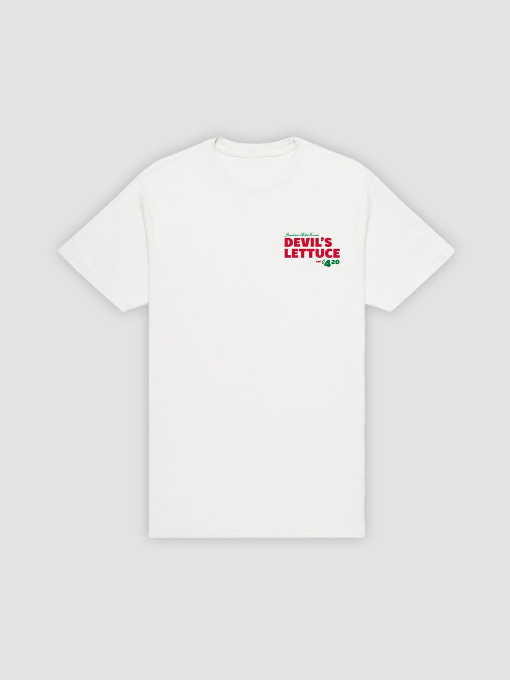 Young & Reckless Mens - Tops - Graphic Tee Devil's Lettuce Tee - White