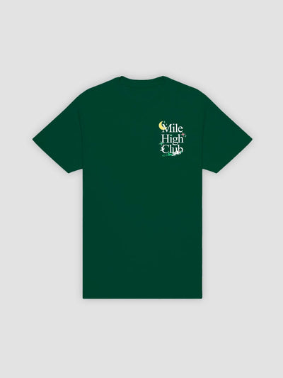 Young & Reckless Mens - Tops - Graphic Tee Mile High Club Tee - Forest Green