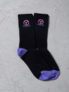 Reckless Girls Womens - Accessories - Socks Union Socks - Black/Pink/Purple OS / BLACK
