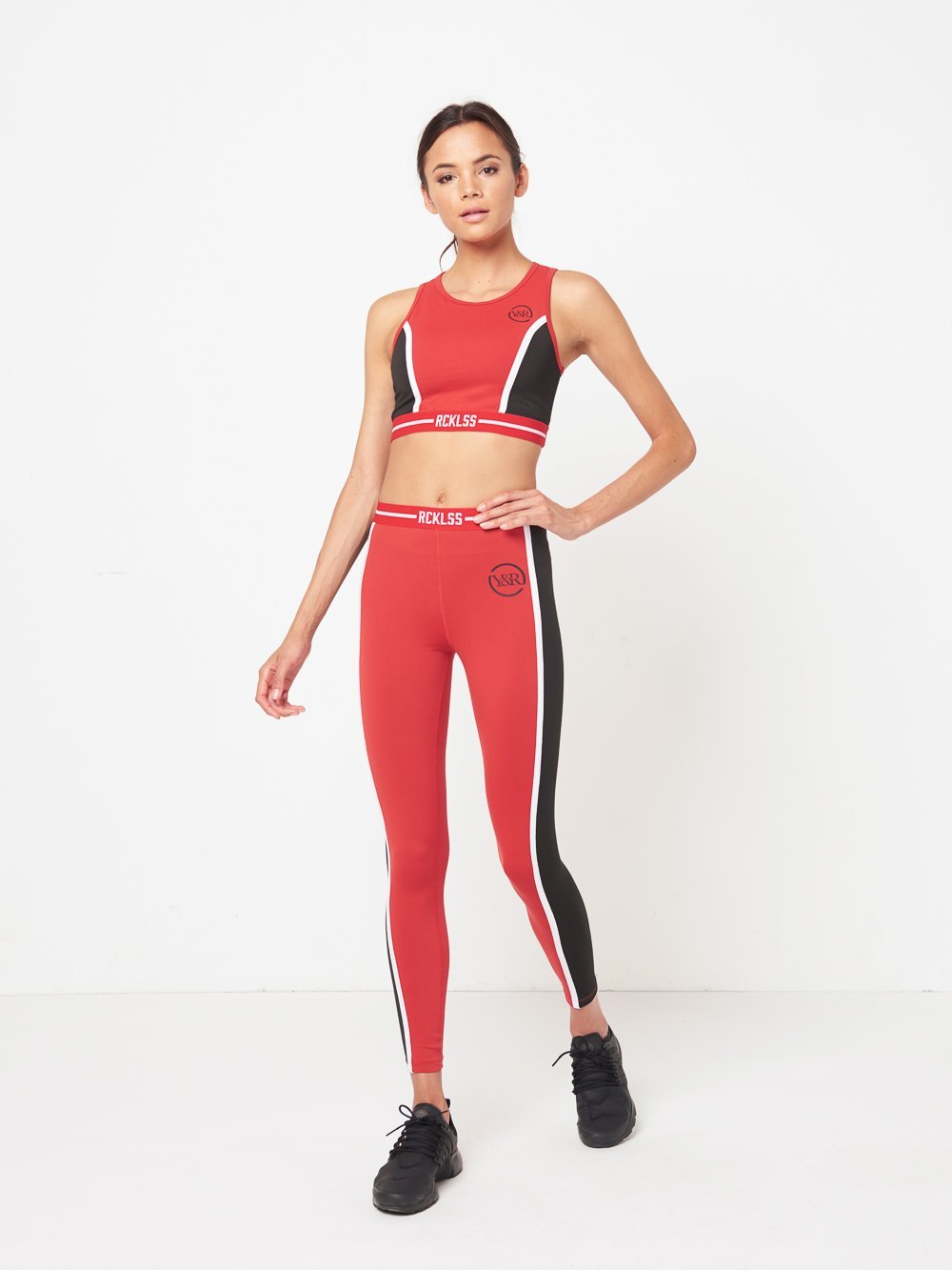Reckless Girls Womens - Activewear - Tops Taylor Sports Bra- Red/Black