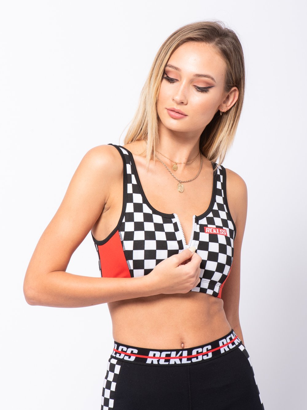 Reckless Girls Womens - Activewear - Tops Wynne Sports Bra - Red