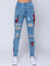 Reckless Girls Womens - Bottoms - Denim Miss Rosebud Denim - Indigo