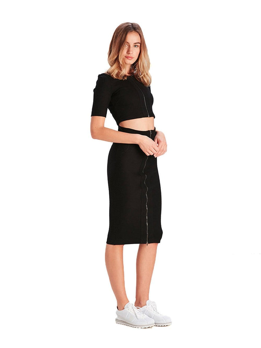 Reckless Girls Womens - Bottoms - Skirts Addison Midi Skirt - Black