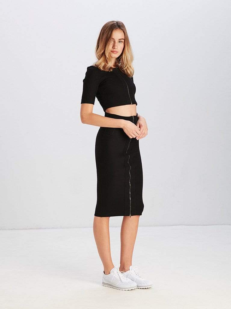 Reckless Girls Womens - Bottoms - Skirts Addison Midi Skirt - Black